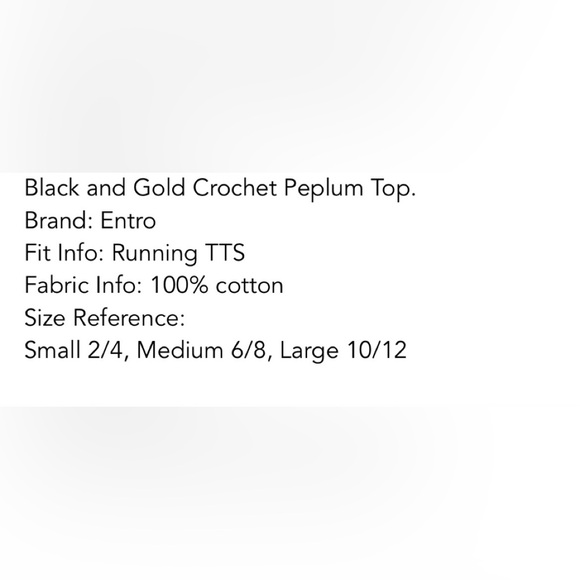 Entro Blouse Women's Small Black Striped Short Sleeve Knit 100% Cotton New $58 - Picture 7 of 7